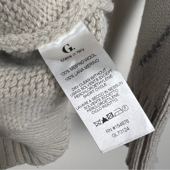 Goop G Label Meg Argyle Wool Knit Turtleneck Sweater - Picture 7 of 7